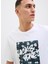 Bisiklet Yaka Beyaz Erkek T-Shirt 12269324_JJHAWAII Shape Tee Ss Crew 3