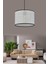 Modern Beyaz Rattan Salon Mutfak Oturma Odası Avize Doğal Hazeran Tekli Avize Hasır 25 cm 1