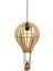 Ürgüp Çocuk Genç Odası Için Doğal Ahşap Mdf 3D Puzzle Uçan Balon Avize 5