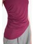 Slim Fit Dar Kesim Bisiklet Yaka Basic Düz Asimetrik Kesim Drapeli Atlet F0358AX25SM 5