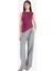 Slim Fit Dar Kesim Bisiklet Yaka Basic Düz Asimetrik Kesim Drapeli Atlet F0358AX25SM 2