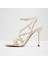 Moey Sandalet Yüksek Topuklu Sandalet - Krem 3