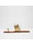 Beachwalk Sandalet Düz Terlik - Gold 3