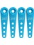 4 Adet 37MM 25T Metal Uzatma Direksiyon Servo Kolu Kornası Rc Araba Paletli Araçlar Parçaları, Mavi (Yurt Dışından) 2