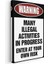 Warning Many Illegal Activities - Mizahi Uyarı Tabelası Kanvas Tablo 3