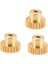 3 Adet 3.175MM Şaft Pirinç Pinyon Motor Dişlisi 32DP 48DP 64DP M0.6 1/10 1/8 Rc Araba 3650 3660,23T (Yurt Dışından) 4