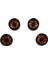 4pcs 1.9 Metal Beadlock Tekerlek Hub Kıyısı 1/10 Rc Prıger Axıal SCX10 90046 AXI03007 Traxxas Trx4 Redcat D90, Turuncu (Yurt Dışından) 7