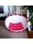 Luxury Decohandy 42 cm Kedi Yatağı - Pembe Beyaz 1 Adet 1