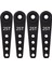 4 Adet 37MM 25T Metal Uzatma Direksiyon Servo Kolu Kornası Rc Araba Paletli Araçlar Parçaları, Siyah (Yurt Dışından) 3