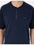 Erkek Mavi Kısakol Şortlu Pijama Takımı 50314444-310 5