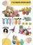 7'li Set : Kedi Nanesi Kokulu Peluş Oyuncak , Sarma Top , Olta , 3'lü Mini Top , Çıngıraklı Top 1 Adet 1