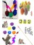 4'lü Set: Ip Sarma Topu Çıngıraklı Kedi Oyun Topu Tüylü Kedi Oltası Kedi Oyuncağı 1 Adet 1