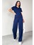 TKM-03690 Ekru Polo Yaka Bluz Salaş Pantolon Ikili Takım 1