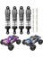 4 Adet Metal Ön ve Arka Yağ Amortisörü Sönümleyici Mjx H16 16207 16208 16209 16210 1/16 Rc Araba Yükseltme Parçaları, 6 (Yurt Dışından) 5