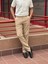 Erkek, Slim Fit, Casual-Günlük, Keten Dokuma, Pamuklu, Mevsimlik Pantolon 301 2
