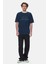 Rochester Lacivert Bisiklet Yaka Baskılı Standard Fit Erkek Tshirt 4