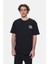 Muırıs Siyah Bisiklet Yaka Baskılı Oversize Erkek Tshirt 1