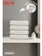 4'lü Bej Saçaklı Düğün Havlusu 94GR Pamuk 40 x 70 cm El ve Yüz Havlusu 1