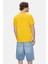 Marc Sarı Bisiklet Yaka Baskılı Standard Fit Erkek Tshirt 3