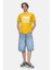 Marc Sarı Bisiklet Yaka Baskılı Standard Fit Erkek Tshirt 4