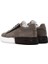Erkek Gri Bağcıklı Nubuk Deri Sneaker 5