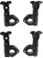Sant Kuee 4x Motosiklet Spot Sabitleme Braketi Sis Lambası Montaj Braketi LED Yardımcı Lam (Yurt Dışından) 1