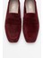 Morne Bordo Süet Deri Kadın Loafer Ayakkabı 2