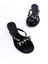 Diva Siyah Taş Detaylı Parmak Arası Kadın Terlik 3