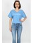 Baskılı Tshirt Mavi 4