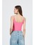 Pembe Ince Askılı Çıtçıtlı Bodysuit 13255 5