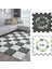 Dijital Baskılı Yaprak Desenli Mutfak-Oturma Odası-Salon Halısı/yapboz Halı/puzzle Halı/ Japon Halı 1