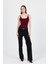 Bordo Ince Askılı Çıtçıtlı Bodysuit 13255 2