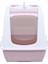 Xl Boy Kapalı Kedi Tuvaleti - Xl Boy 40X37,5X50 cm Kürekli Pembe 1
