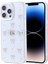 Apple iPhone 14 Pro Kılıf Kabartmalı Desenli Simli Şeffaf A+ Kalite Kapak 1