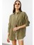 Oversize Basic Müslin Kadın Gömlek Kadın-Müslin-Gömlek 3