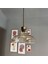Vishi Cam Bal Rengi Tekli Avize Eskitme Başlık Retro Sarkıt Lamba Restoran Salon Aydınlatma 2