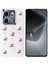 Infinix Hot 50I Kılıf Kabartmalı Desenli Simli Şeffaf A+ Kalite Kapak 1