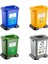 50LT Büyük Geri Dönüşüm Kutusu Plastik 4 Lü Set Sıfır Atık 1