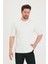 Erkek Bisiklet Yaka Fitilli Kısa Kollu Ince Triko T-Shirt 1