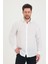 Erkek Slim Fit Dar Kalıp Uzun Kol Pamuklu Keten Efekt Gömlek 1