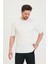 Erkek Bisiklet Yaka Fitilli Kısa Kollu Ince Triko T-Shirt 5