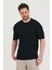 Erkek Bisiklet Yaka Fitilli Kısa Kollu Ince Triko T-Shirt 5