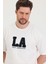Bisiklet Yaka La Baskılı Oversize Salaş Unisex T-Shirt 2