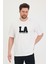 Bisiklet Yaka La Baskılı Oversize Salaş Unisex T-Shirt 5