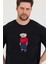 Bisiklet Yaka Oversize Ayıcık Baskılı Salaş Unisex T-Shirt 3