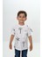 Erkek Çocuk Göğsü Cepli Palmiye Baskılı Tişört 1