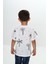 Erkek Çocuk Göğsü Cepli Palmiye Baskılı Tişört 3