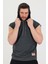 Kapüşonlu Sıfır Kol Oversize Salaş Unisex T-Shirt 3