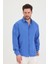 Erkek Slim Fit Dar Kalıp Uzun Kol Pamuklu Keten Efekt Gömlek 3