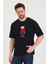 Bisiklet Yaka Oversize Ayıcık Baskılı Salaş Unisex T-Shirt 4